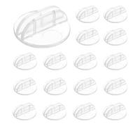 QUARKZMAN 50 Pcs Supporti Per Carte Da Gioco Cartone Supporti Per Biglietti Da Visita Plastica 1 Pollice Trasparenti Miniature Per Etichette Numeri Tavolo Menu Giochi Da Tavolo