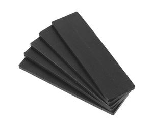 QUARKZMAN 50 Pezzi Spessori in Plastica 100 x 28 x 6 mm Distanziatori Piastrelle Cunei Piastre Piastre Compensazione Blocco Spessore Mobili Vetro per Finestra, Nero