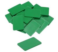 QUARKZMAN 50 Pezzi Spessori in Plastica 60 x 40 x 3 mm Distanziatori Piastrelle Squadrette Angolari Blocco Sottotetto Cunei Mobili Pannelli Plastica Esterno Rigida, Verde