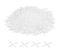 QUARKZMAN 500Pz Separatori per Piastrelle 1mm Croce in Plastica Rigida Livellatore di Piastrelle Spaziatura per Installazione di Piastrelle Ceramiche per Parete Pavimento