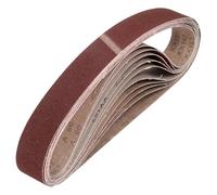 QUARKZMAN 50mm x 1220mm CinghieLevigatura, 10 Pz 80 Grana Cinghia Abrasiva OssidoAlluminio Per Levigatrice Per LavorazioneLegno, LucidaturaMetalli, AffilaturaColtelli