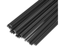 QUARKZMAN 50pcs Bacchette Di Saldatura In Plastica Da 13 Pollici Strisce Di Saldatura PP Bacchette Per Saldatore Per Paraurti Auto Riparazione Kayak Saldatura Plastica Nero