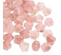 QUARKZMAN 50Pcs Perline A Stella In Acrilico, 11mm Forma Stella Perline Sciolte Per DIY Gioielli Creazione Collana Bracciale Accessori, Rosa