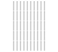 QUARKZMAN 50Pcs Spinotti Cilindrici 5mm x 40mm, 304 Acciaio Inossidabile Supporti per Scaffalature Elementi di Fissaggio per Librerie Armadi Componenti per Mobili (GB119), Argento