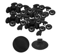 QUARKZMAN 50pz Bottone Rivestito in Tessuto Raso Bottoni da Cucito Rotondi con Gambo Bottoni Tondi Rivestiti Pulsanti per Smoking Abiti Sposa Camicetta Fai Da Te (12,5mm Nero)