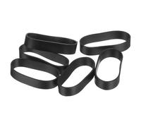 QUARKZMAN 50pz Elastici in Gomma Siliconica, 20x5mm Fascette in Silicone Fascette Fermacavi Elastici Resistenti Antiscivolo per Avvolgimenti Avvolgimento Cavi Borse, Nero