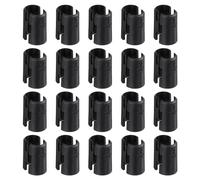 QUARKZMAN 50pz Filo Mensole Bloccaggio Scaffali Plastica Scaffalature Morsetti per 1/2" Posizione Scaffali Manicotti Sostituzioni per Filo Scaffalature sistemi Nero