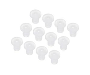 QUARKZMAN 50pz Occhielli in Gomma Diametro Montaggio 2mm ID 0.5mm H 4mm Trasparente Guarnizione Protezione Passacavi in Gomma per Cavi Tubi