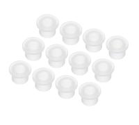 QUARKZMAN 50pz Occhielli in Gomma Diametro Montaggio 6,5mm ID 4,5mm H 6mm Guarnizioni Trasparenti Protezione Passacavi in Gomma per Cavi Tubi