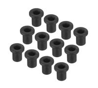 QUARKZMAN 50pz Occhielli in Gomma Diametro Montaggio 7,0mm ID 4mm H 10mm Guarnizioni Nere Protezione Passacavi in Gomma per Cavi Tubi