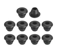 QUARKZMAN 50pz Passacavo 4mm ID 6mm Guarnizione per Cavi Passacavo in Gomma Gommini Passacavo Elettrico per Firewall Guarnizione per Cablaggio Elettrico, Nero