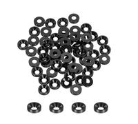 QUARKZMAN 50pz Rondelle Svasate M3, in Lega di Alluminio Anodizzato 8mm/0,31", Guarnizioni per Viti RC/FPV/PC/Drone/Accessori Meccanici Modello Part, Nero