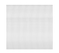 QUARKZMAN 50pz Spiedini Kebob Metallo 28cm x 3mm Bastoncini Rotondi Acciaio Inossidabile Riutilizzabili BBQ Spiedini per Barbecue Grill Aperto Bastone Grigliare per Carne Gamberetti Frutta