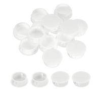 QUARKZMAN 50pz Tappi In Plastica Per Fori Rotondi A Rasa Per Mobili Bianco