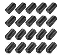 QUARKZMAN 50pz Tappo Terminale Termoretraibile 30mm ID x 55mm L Rapporto 3:1 Cappucci Tubi Termorestringenti per Cavi Elettrici Impermeabili Rivestiti Sigillati per Cavi Metallici, Nero