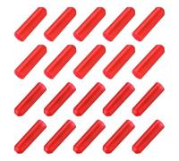 QUARKZMAN 50pz Tappo Terminale Termoretraibile 8mm ID x 30mm L Rapporto 3:1 Cappucci Tubi Termorestringenti per Cavi Elettrici Impermeabili Rivestiti Sigillati per Cavi Metallici, Rosso