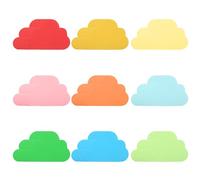 QUARKZMAN 54pz Sagome di Nuvola, Sagome Decorative a Forma di Nuvola Ritagliate in Carta per Progetti Fai da Te in Classe Forniture per Feste Decorazioni da Parete Decorazione Lavagna