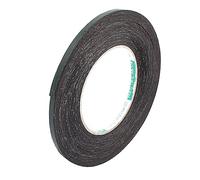 QUARKZMAN 5mm x 1mm Meteo Rimozione Porta Sigillo Striscia x 1 Pezzo Schiuma Isolamento Nastro Auto Adesivo per Porta Telaio e Finestra e Porta, [Nero, 10M Lunghezza]