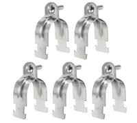 QUARKZMAN 5Pcs 1-6/7" Morsetto Cavidotto EMT Lunghezza 3.78" Universale Accessorio Per Canale Strutturale In Acciaio Inox 304 Zincato Con Bullone E Dado Per Tubo EMT E Cavidotto