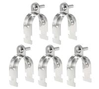 QUARKZMAN 5Pcs 2" EMT Morsetto A Traversa 3.94" Lunghezza Universale 304 Acciaio Inossidabile Zincato Accessorio Canale Traversa Morsetto Conduit Con Bullone E Dado Per Tubo EMT