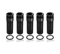 QUARKZMAN 5Pcs Attacco Esagonale Ad Impatti 1/2" 20mm Metrico Acciaio CR-MO Con Perno Di Sicurezza Per Adattatori Avvitatore A Percussione