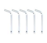 QUARKZMAN 5PCS Cacciavite Offset H4/SL4 4mm A Testa Esagonale E Fessurata A Forma Di L Chiave A Doppia Estremità Strumento Manuale Per Riparazione Elettrodomestici (2.48" x 0.98")