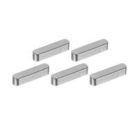 QUARKZMAN 5Pcs Chiave A Piuma A Estremità Arrotondata 6 x 6 x 30mm | Chiavetta Meccanica Per Connessione Di Tipo Bloccaggio, Chiave Di Trasmissione Parallela, Acciaio Al Carbonio, Per Albero