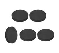QUARKZMAN 5Pcs Dischi Di Gomma Solidi, 50mm Diametro Esterno X 8mm Spessore Cuscinetti Antiscivolo Non Adesivi Spessori Di Gomma Guarnizioni Piatte Tonde Per Mobili Elettrodomestici