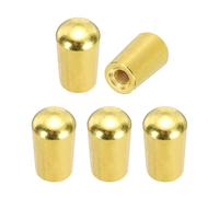 QUARKZMAN 5Pcs Puntale Interruttore A 3 Vie Per Chitarra, Filettatura M3.5 In Ottone Puntale Interruttore Pickup Per Parti Di Ricambio Chitarra Elettrica LP, Oro
