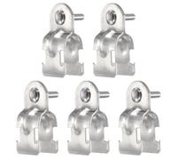 QUARKZMAN 5Pezzi 2/3" EMT Morsetto A Cuscino 2.4" Lunghezza Universale 304 Acciaio Inossidabile Zincato Accessorio Canale Strut Morsetto Per Condotto Con Dado E Bullone Per Tubo