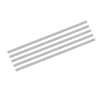QUARKZMAN 5Pezzi Barre In Acciaio Inox 304, 7mm x 254mm Barra Rotonda Solida Per Tornio Per Modellismo Aerei Auto Navi Fai Da Te Lavorazione Metalli