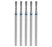 QUARKZMAN 5Pezzi Punta Diamantata 120-140 Grani 2.35mm Codolo Punte Trapano | 1.8mm Testa Sferica, 5mm Lunghezza, Per Levigatura, E Lucidatura Ceramica Vetro Unghie