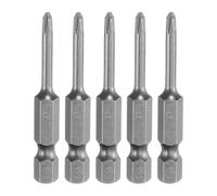 QUARKZMAN 5Pz #1 Punte Cacciavite Phillips PH1 1/4" Gambo Esagonale 2" (50mm) Lungo Acciaio S2 Magnetiche Inserti per Avvitatore per Cacciavite Elettrico Punte Trapano 0.118" (3mm) Asta
