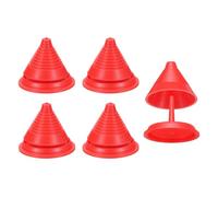 QUARKZMAN 5pz Bilanciatore Lama Tosaerba, Bilanciatore Affilatore Lama Tosaerba Universale in Plastica Dopo Affilatura per Trapano Elettrico Trapano a Mano Lama Tosaerba, Rosso