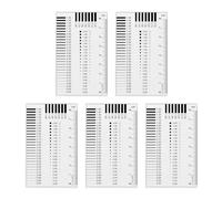 QUARKZMAN 5pz Carta di Stima Dimensioni Alta Precisione SEC, 8cm 0,5mm Film Coperta Pellicola Trasparente per Rilevazione Difetti Diametro Larghezza Linea