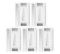 QUARKZMAN 5pz Carta di Stima Dimensioni Alta Precisione SEC, 8cm per Rilevazione di Difetti di Trasparenza Diametro Larghezza Linee