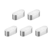 QUARKZMAN 5pz Chiave a Piuma Estremità Rotonda, 5x5x12mm Chiavette Elastiche Acciaio Inossidabile Professionale Chiavetta Parallela per Albero Trasmissione per Industria Meccanica Fissaggi