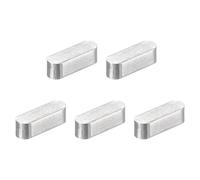 QUARKZMAN 5pz Chiave a Piuma Estremità Rotonda, 5x5x16mm Chiavette Elastiche Acciaio Inossidabile Professionale Chiavetta Parallela per Albero Trasmissione per Industria Meccanica Fissaggi