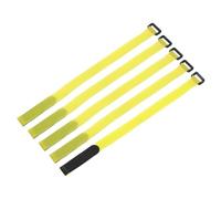 QUARKZMAN 5Pz Cinghie di Fissaggio per Batteria Riutilizzabili, 0.8X16" Cinghie di Nylon Gialle Multipurpose per Fissaggio Batteria Regolabile con Gancio a Strappo