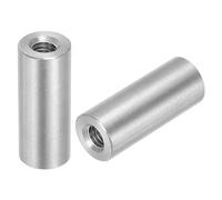 QUARKZMAN 5Pz Dadi Connettore Rotondo M6, Dado Accoppiamento Acciaio Inossidabile 304 Lunghezza 30mm/1.18" Dado Perno Barra Asta Manicotto Lunghezza Staffa M6x30x12mm