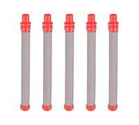 QUARKZMAN 5pz Filtro per Pistola Airless, Filtro per Schermo Alta Pressione per Pistola a Spruzzo, Filtro Ricambio Accessori per Spruzzo Tipo Push On, Rosso