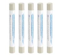 QUARKZMAN 5Pz Kit Riparazione Legno Stucco Riempitivo Cera per Ritocchi Pastelli Ritocco Pennarello Riparazione Mobili Parquet per Graffiare Legno, Grigio Talpa