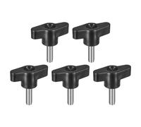 QUARKZMAN 5pz Manopola a Vite di Serraggio, M6 x 20mm Maniglia per Viti a Testa Zigrinata a Forma di T in Acciaio al Carbonio per Sostituzione Rapida Viti con Impugnatura a T Mano