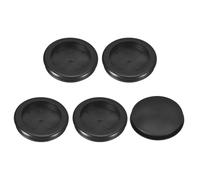QUARKZMAN 5pz Occhielli in Gomma 55mm Foro di Perforazione, Guarnizione Anello per Tappi Fori Monofacciali ID 48mm Passacavi Scrivania per Protezione dei Cavi Firewall, Nero