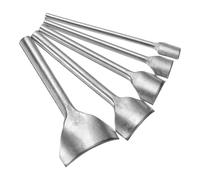 QUARKZMAN 5pz Punzone Pelle Forma Arco, 10mm-40mm, Taglierina Pelle Arco, Taglierina per Estremità Cintura, Punzone Curva Ferro per Realizzare Cinture, Portafogli e Borse