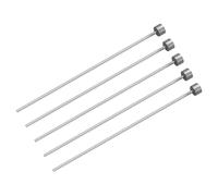 QUARKZMAN 5Pz Spille di Espulsori Dritte, 2mm (5/64") Dia. Punta Tonda in Acciaio 65Mn Lunghezza 100mm (4") per Manutenzione Meccanica