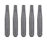 QUARKZMAN 5Pz T15H Punte Avvitatore Torx 5/32" Gambo Esagonale 28mm L | Acciaio S2, Magnetiche Stella Testa a 6 Punte, Inserti per Avvitatore Cacciaviti Elettrici e Manuali Riparazioni Precisione