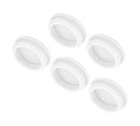 QUARKZMAN 5pz Tappi in Silicone per Foro Chiusura Scatto, 38,6mm/1,5" Dia Montaggio Larghezza Scanalatura Stretta 5mm Pannello Copertura Guarnizione Rotonda per Passacavi Tappi Tenuta Bianco