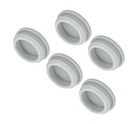 QUARKZMAN 5pz Tappo in Silicone per Fori, Montaggio Dia 32.6mm/1.3" Larghezza Scanalatura Stretta 5mm Tappi Copriforo Pannello Rotondo a Filo Gomma Impermeabili per Laboratorio, Grigio