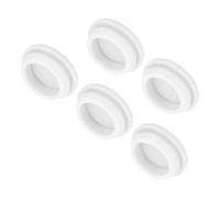 QUARKZMAN 5pz Tappo in Siliconica per Foro Chiusura Scatto, 26mm/1" Dia Montaggio Larghezza Scanalatura Stretta 2,5mm Pannello Copertura Guarnizione Rotonda per Passacavi Tappi Tenuta Bianco